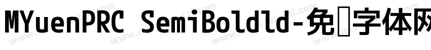 MYuenPRC SemiBoldld字体转换
